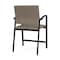 Lesro Newport Wide Hip Chair Metal Frame, Black, MD Farro Upholstery NP1261 - alternate 3